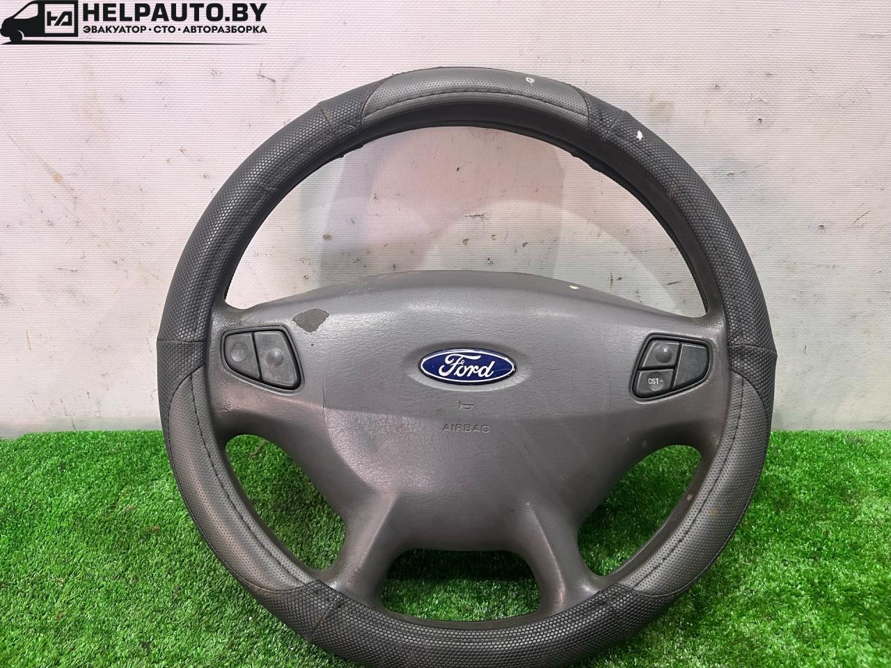 подушка безопасности водителя Ford Taurus 4 поколение 2001, 3.0 л., бензин, АКПП, белый, седан, передний привод - фото №1