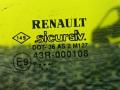стекло кузовное боковое левое Renault Twingo 1 поколение 1997, 1.2 л., D7F 700, бензин, 5МКПП, синий, кабриолет, передний привод - фото №3