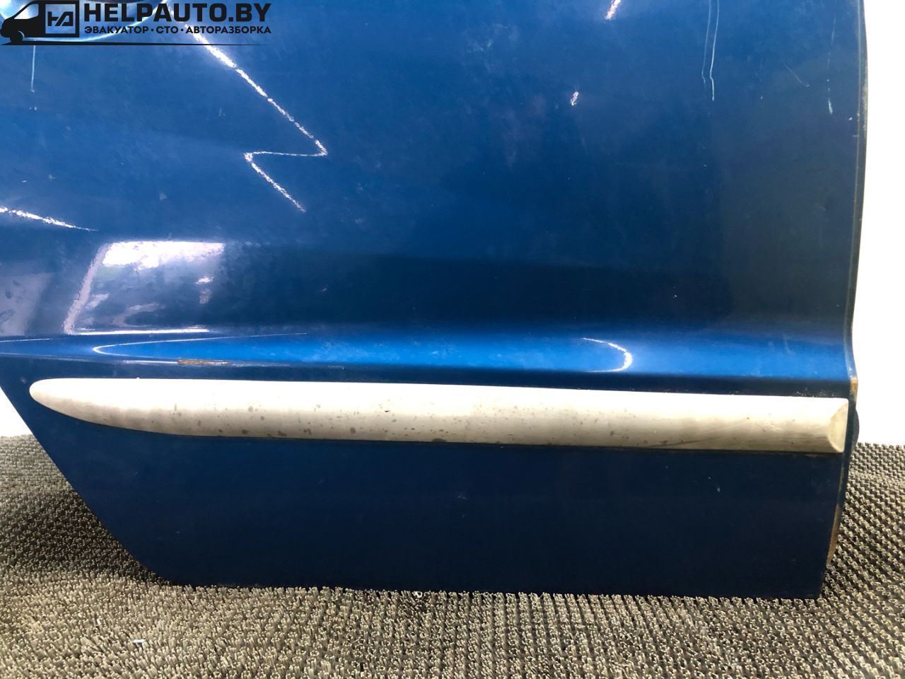 дверь задняя правая Hyundai Atos 1 поколение 2000, 1.0 л., бензин, МКПП, синий, хетчбэк 5 дв., передний привод - фото №1