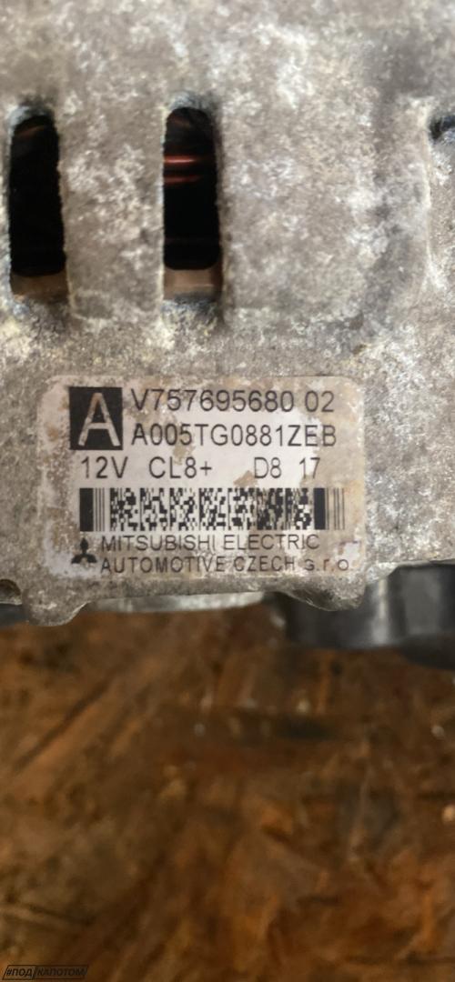 генератор Peugeot 207 1 поколение 2007, 1.6 л., 5FS (EP6C), бензин, V757695680 - фото №1