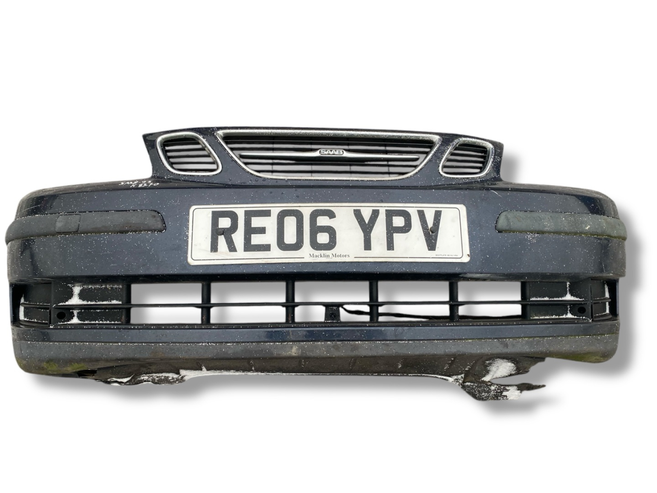 бампер передний Saab 9-3 2 поколение 2006, 1.9 л., Z19DTH, дизель, 6МКПП, new premium blue / 290, седан, передний привод, правый руль - фото №1