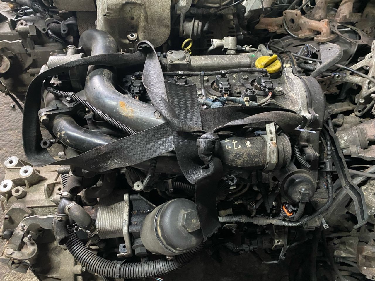 двигатель Opel Astra H 2005, 1.7 л., Z 17 DTH, дизель, 5МКПП, starsilber iii / 2au, хетчбэк 5 дв., передний привод, правый руль, Z17DTH - фото №1