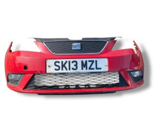 бампер передний SEAT Ibiza 4 поколение [рестайлинг] 2013, 1.2 л., CFWA, дизель, 5МКПП, rojo emocion / ls3h, универсал, передний привод, правый руль