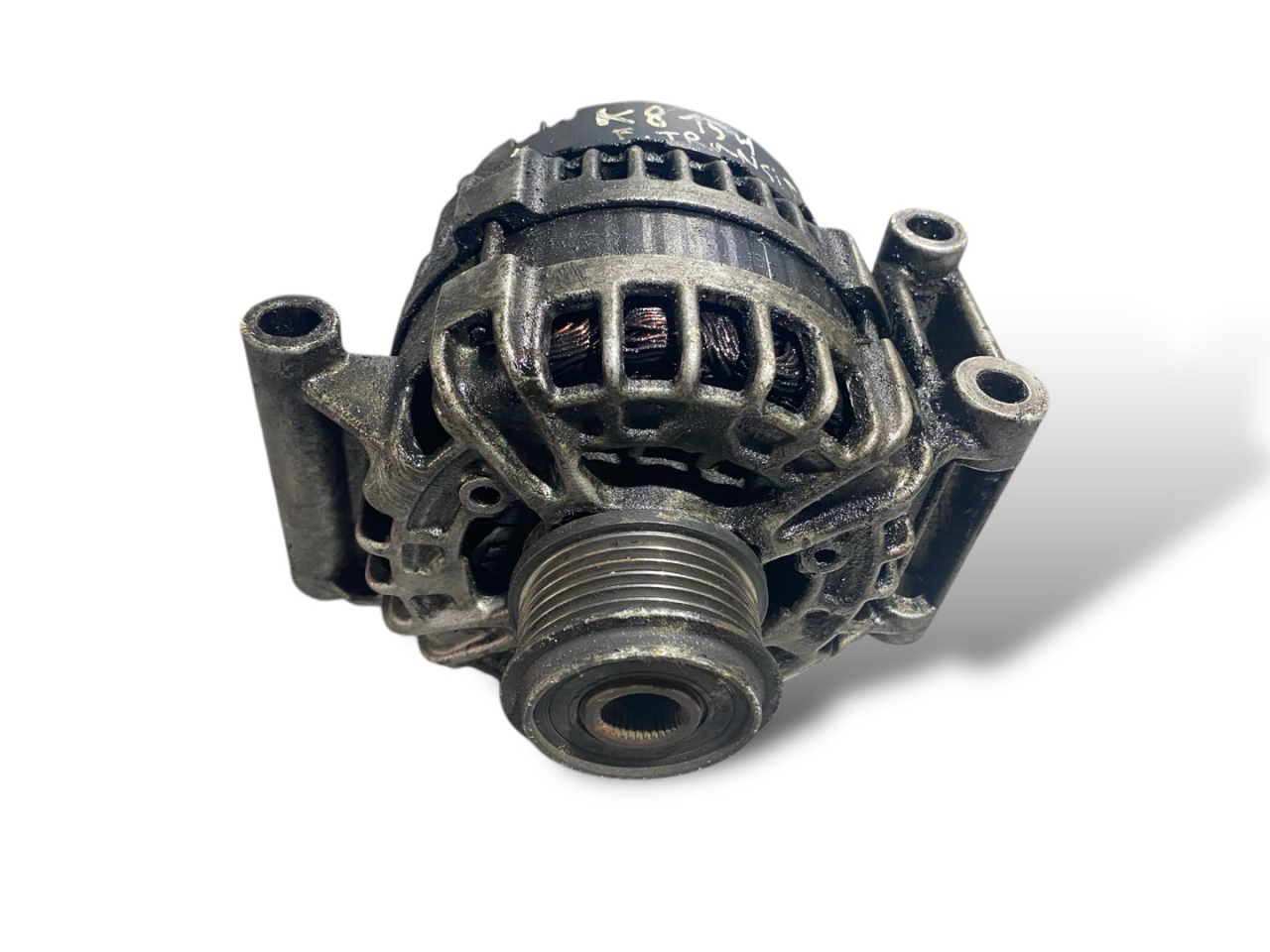 генератор Ford Transit 7 поколение 2010, 2.2 л., P8FA, дизель, 6МКПП, frozen white / m6, микроавтобус, передний привод, правый руль - фото №1