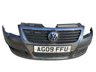 бампер передний Volkswagen Passat B6 2009, 2.0 л., CBAB, дизель, 6МКПП, lslandgrau / lk7x, седан, передний привод, правый руль