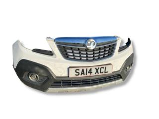 бампер передний Opel Mokka 1 поколение 2014, 1.6 л., A 16 XER, бензин, 5МКПП, schneeweiss / gaz, внедорожник 5 дв., передний привод, правый руль, 95122388