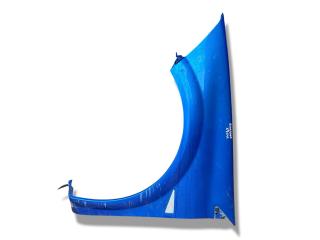 крыло переднее левое Renault Megane 2 поколение 2005, 1.4 л., K4J 730, бензин, 5МКПП, ottoman blue / tei45, хетчбэк 5 дв., передний привод, правый руль