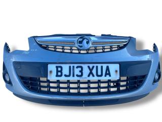 бампер передний Opel Corsa D [рестайлинг] 2013, 1.2 л., A 12 XER, бензин, 5МКПП, silbersee / 179, хетчбэк 5 дв., передний привод, правый руль