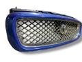 решетка радиатора Jaguar X-Type 1 поколение [рестайлинг] 2009, 2.2 л., QJBA, дизель, 6МКПП, lazuli blue / 2107, седан, передний привод, правый руль - фото №2