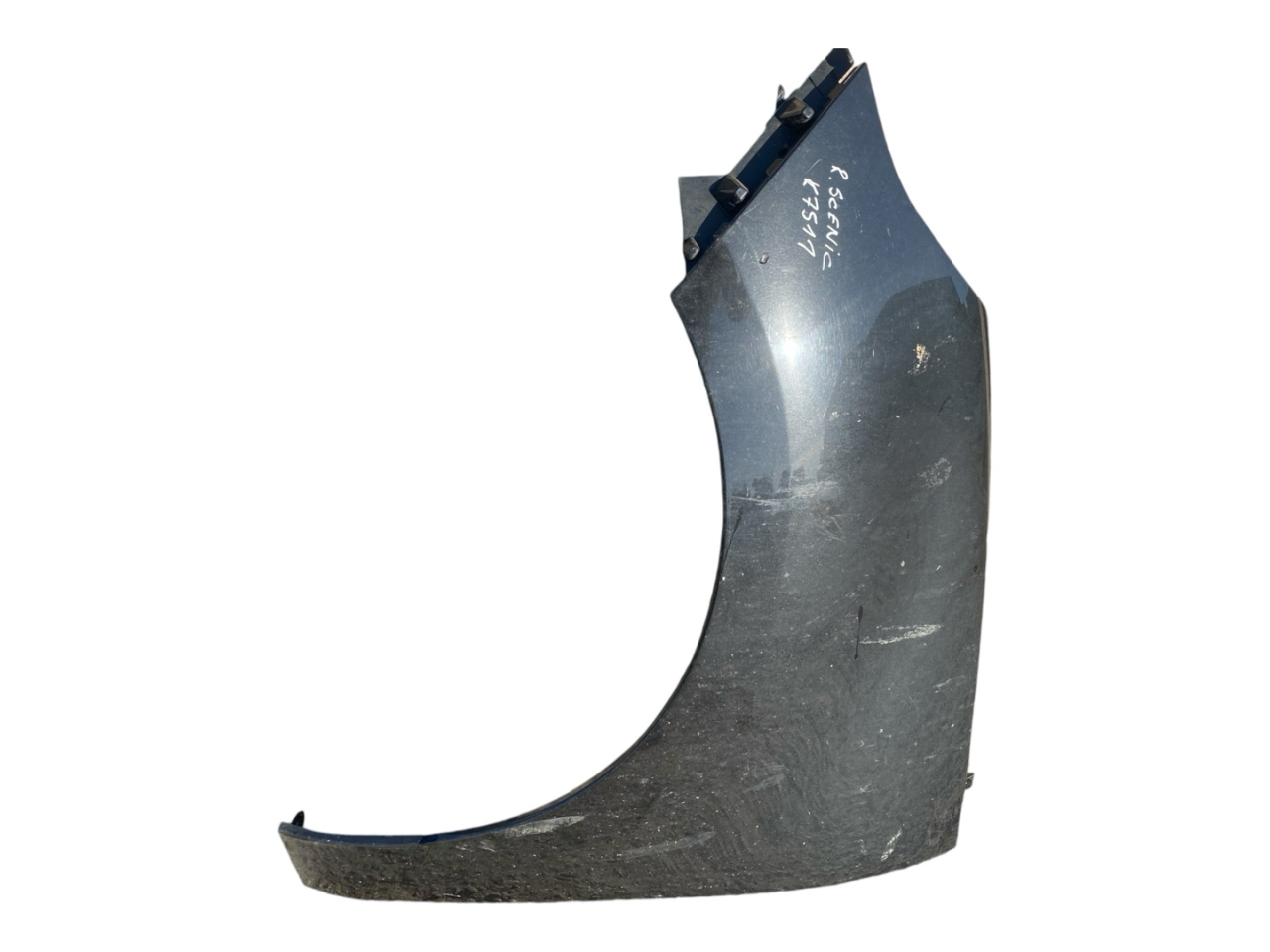 крыло переднее левое Renault Scenic 3 поколение 2010, 1.5 л., K9K 832, дизель, 6МКПП, noir / nv676, минивэн, передний привод, правый руль - фото №1