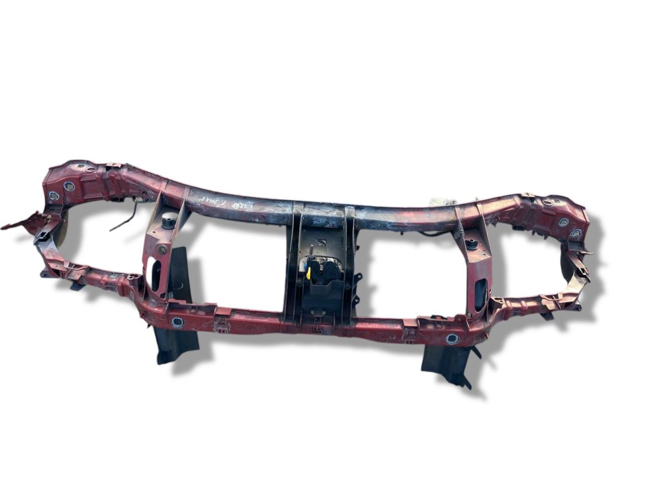 передняя панель крепления облицовки (телевизор) Ford S-Max 1 поколение 2007, 1.8 л., QYWA, дизель, 6МКПП, dynamic red / z6, минивэн, передний привод, правый руль - фото №1