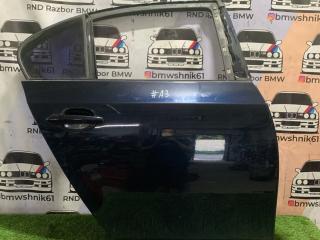 дверь задняя правая BMW 5 серия E60/E61 [рестайлинг] E60 2008, 3.0 л., M57 306 D3, дизель, АКПП, carbonschwarz metallic (416), седан, задний привод, правый руль