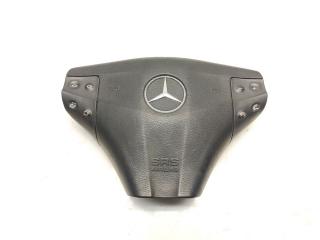 подушка безопасности водителя Mercedes-Benz C-Класс W203/S203/CL203 [рестайлинг] CL203 2004, 1.8 л., Kompr, M 271.946, бензин, 6МКПП, brillantsilber / 744, хетчбэк 3 дв., задний привод, правый руль, A2034602503, 2034602398
