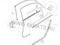 уплотнитель двери BMW 5 серия E60/E61 E60 2006, 2.5 л., D, M57 D25 (256D2), дизель, АКПП, titansilber / 354, седан, задний привод, правый руль, 7057510 - фото №3