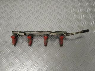 форсунка Nissan Primera P12 2006, 1.8 л., i, QG18DE, бензин, 5МКПП, синий, лифтбэк, передний привод, правый руль, 166009F600, 0280155940