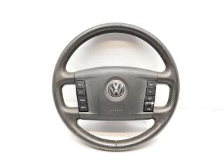 руль Volkswagen Touareg 1 поколение 2004, 2.5 л., TDi PD, BAC, дизель, 6МКПП, black magic / lc9z, внедорожник 5 дв., полный привод, правый руль, 3D0419091S7B4, 3D0880203B2K7