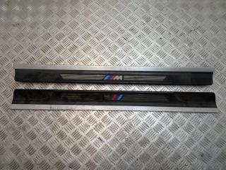 комплект накладок на пороги (внутренние) BMW 3 серия E46 [рестайлинг] 2004, 2.0 л., D, M47 D20 (204D4), дизель, 6МКПП, серебро, купе, задний привод, правый руль, 51478204114, 51478204113