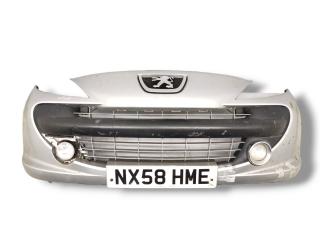 бампер передний Peugeot 207 1 поколение 2008, 1.6 л., i, 5FW (EP6), бензин, АКПП, gris aluminium / ezr, хетчбэк 5 дв., передний привод, правый руль, 9654356880B