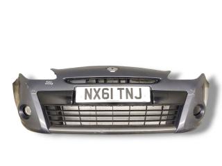 бампер передний Renault Clio 3 поколение [рестайлинг] 2011, 1.2 л., i, D4F 740, бензин, 5МКПП, bleu gris / tej47, универсал, передний привод, правый руль, 620224984R