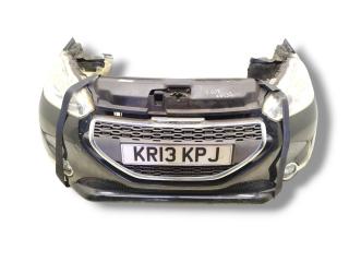 передняя часть (ноускат) Peugeot 208 1 поколение 2013, 1.2 л., i, HMZ (EB2F), бензин, 5МКПП, noir perla nera / ktv, хетчбэк 5 дв., передний привод, правый руль