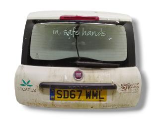 крышка багажника (дверь 3-5) Fiat Panda 3 поколение 2017, 1.3 л., JTD, 330 A1.000, дизель, 5МКПП, bianco divino / 296/a, хетчбэк 5 дв., полный привод, правый руль, 51927847