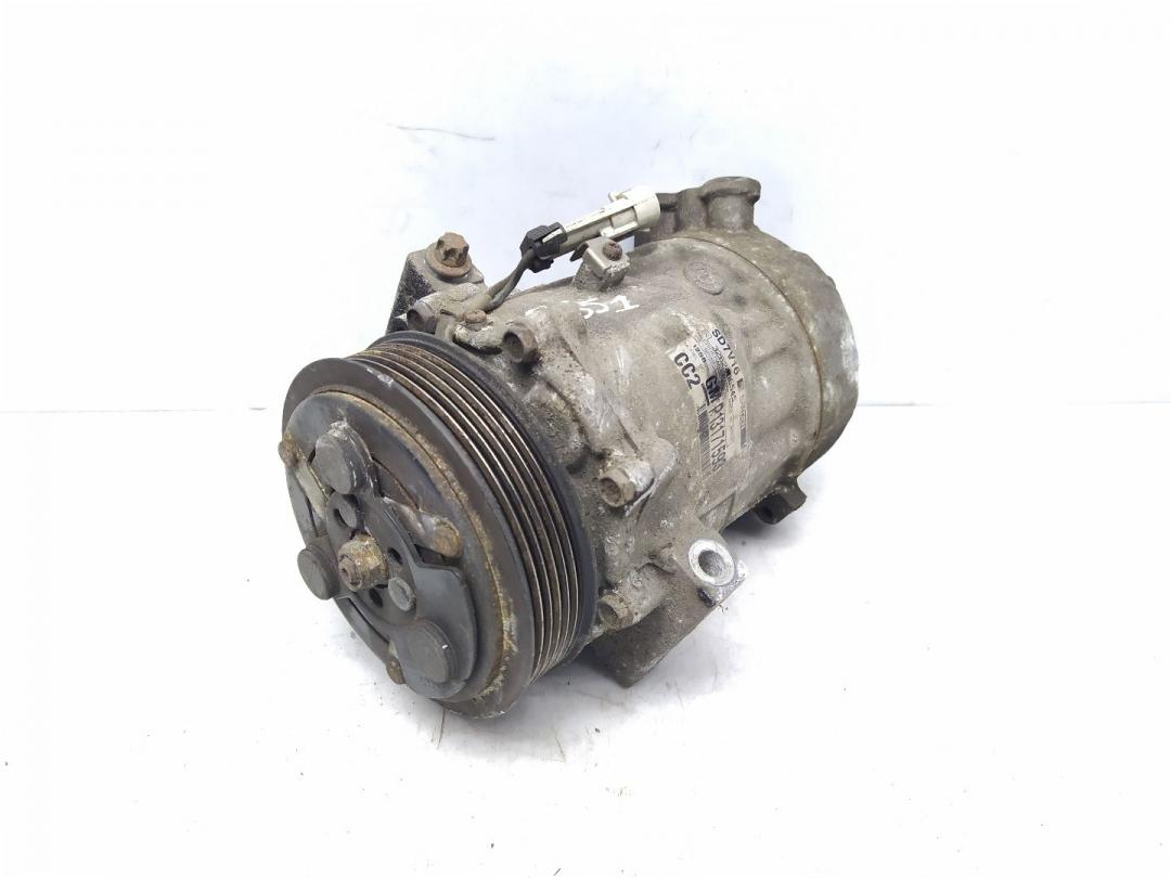 компрессор кондиционера Saab 9-3 2 поколение 2006, 1.9 л., TiD, Z 19 DT, дизель, 6МКПП, schwarz / 170, седан, передний привод, правый руль, 13171593 - фото №1