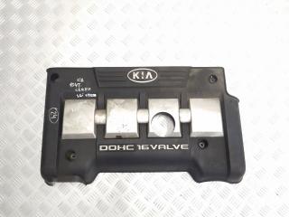 декоративная крышка двигателя Kia Cerato 1 поколение [рестайлинг] LD 2007, 1.6 л., i, G4ED, бензин, 5МКПП, clear silver / 6c, хетчбэк 5 дв., передний привод, правый руль