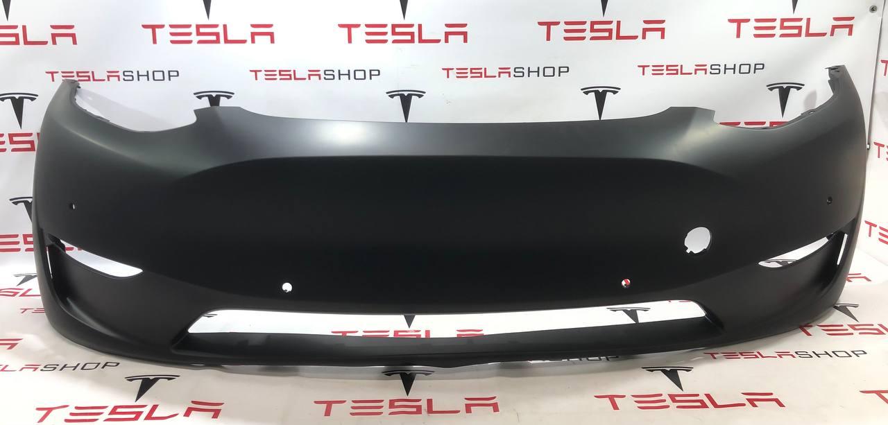 бампер передний Tesla Model Y 1 поколение 2022, 1493736-S2-A, 1493745-00-A - фото №1