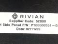 Накладка багажника внутренняя (пластик) Rivian R1T 1 поколение 2022, PT00000468, PT00000351-H, PT00016620 - фото №5