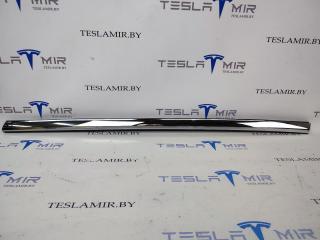 Молдинг двери (хром) передний левый Tesla Model S 1 поколение [рестайлинг] 2017, 1095786-00, 1038393-00