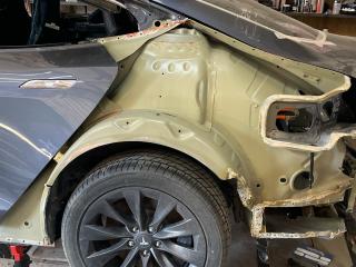 крыло заднее левое Tesla Model S 1 поколение [рестайлинг] 2018, электро, серый pmng, лифтбэк, полный привод