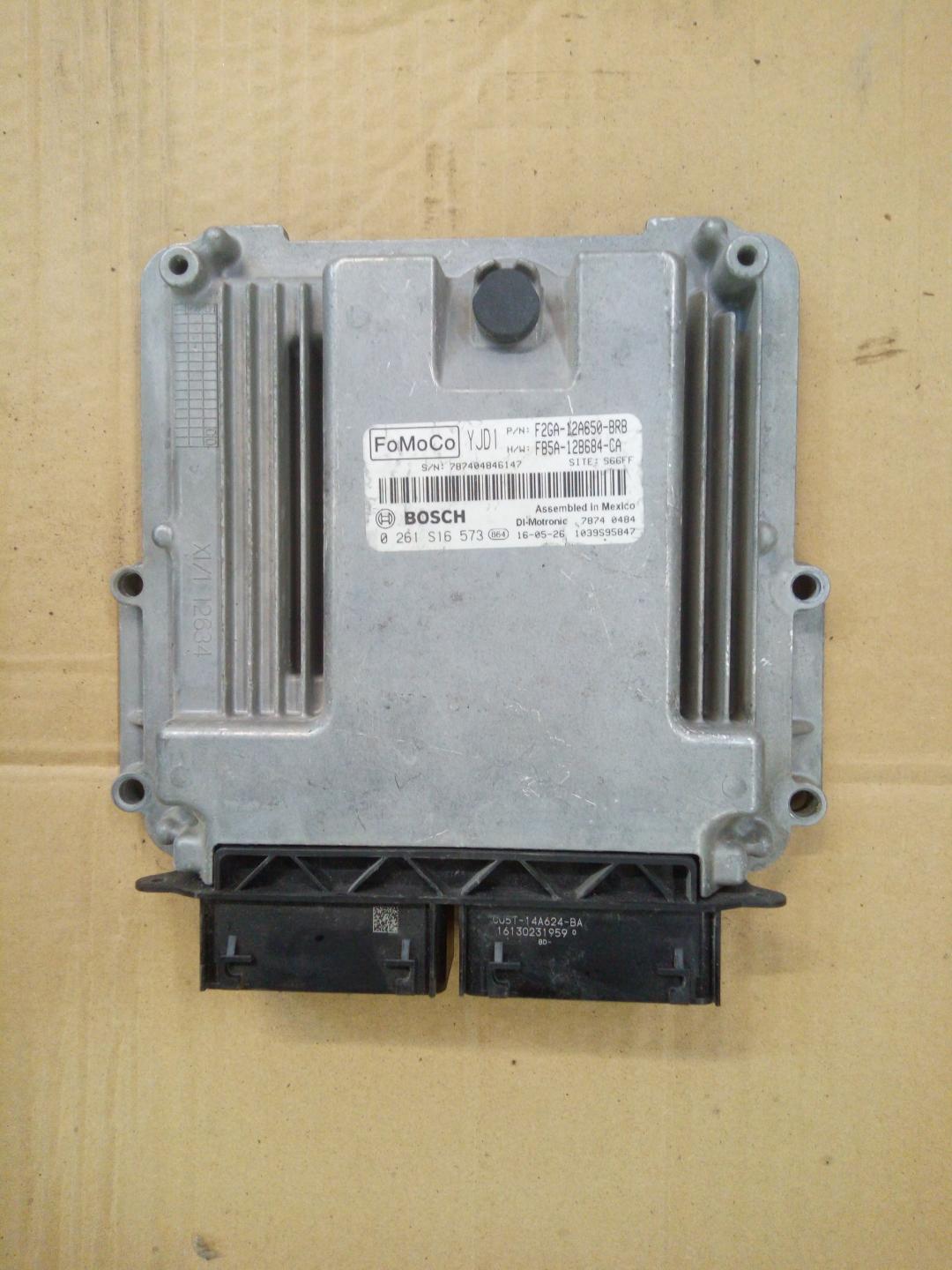 блок управления двигателем Ford Edge 2 поколение CD539 2018, бензин, АКПП, 864, F2GA-12A650-BRB, FB5A-12B684-CA, 0261S16573 - фото №1