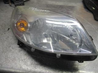 фара правая Dacia Sandero 1 поколение 2009, 1.4 л., бензин, МКПП, хетчбэк 5 дв.