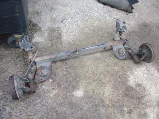 балка подвески задняя Dacia Sandero 1 поколение 2009, 1.4 л., бензин, МКПП, хетчбэк 5 дв.