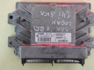 блок управления двигателем Dacia Sandero 1 поколение 2008, 1.4 л., i, бензин, МКПП, хетчбэк 5 дв., 8200483732