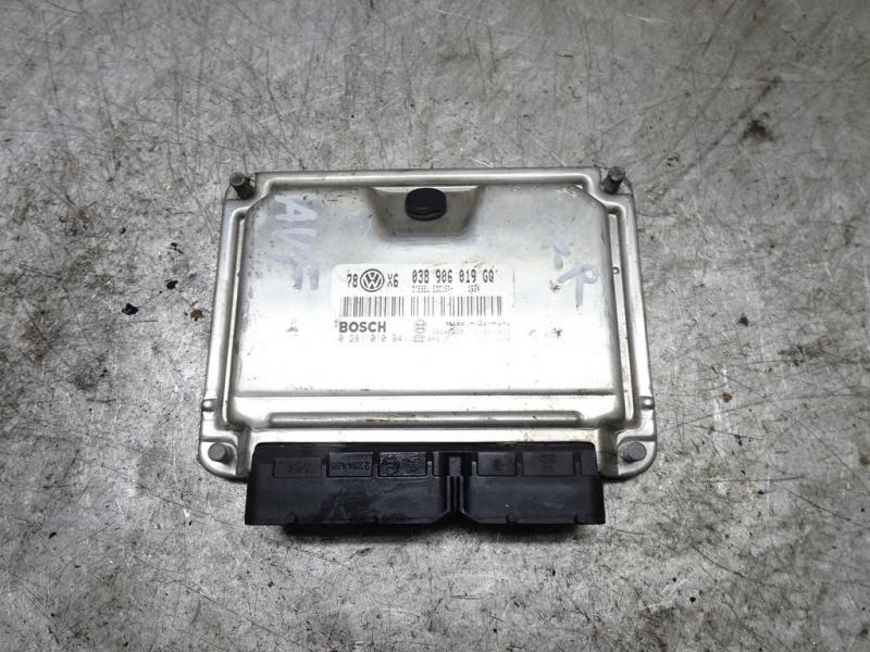 блок управления двигателем Volkswagen Passat B5 1999, 1.9 л., дизель, 038906019GQ - фото №1