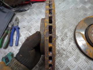 диск тормозной передний Peugeot 207 1 поколение 2008, 1.6 л., дизель, МКПП, универсал