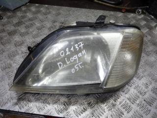 фара левая Dacia Logan 1 поколение 2005, 1.4 л., бензин, МКПП, седан