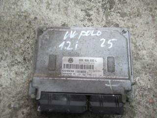блок управления двигателем Volkswagen Polo 4 поколение 2002, 1.2 л., бензин, 03E906033L