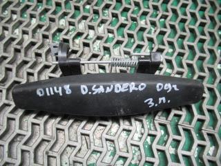 ручка наружная задняя правая Dacia Sandero 1 поколение 2009, 1.4 л., бензин, МКПП, хетчбэк 5 дв.