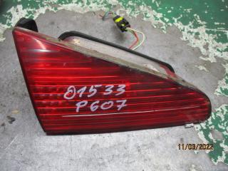 фонарь крышки багажника левый Peugeot 607 1 поколение [рестайлинг] 2008, 2.2 л., бензин, МКПП, седан
