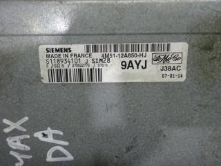 блок управления двигателем Ford C-Max 1 поколение 2003, 1.6 л., бензин, МКПП, хетчбэк 5 дв., S1189834101
