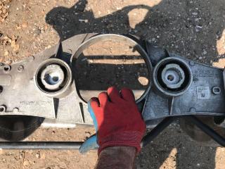 балка подвески задняя Mercedes-Benz S-Класс W222/C217/A217 2014, 3.0 л., OM 642.861, дизель, АКПП, серебристый, седан, A2223506502, A2223500508