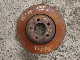 диск тормозной задний BMW 7 серия E65/E66/E67 [рестайлинг] 2007, M57 D30 (306D3), АКПП, черный, седан, 6864054