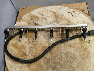 топливная рампа BMW 5 серия E60/E61 2005, 2.5 л., N52 B25, бензин, 7542541, 7542070