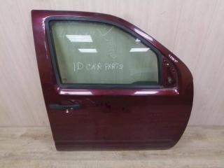 дверь передняя правая Nissan Navara D40 (2005 - 2010), бордовый, 80100EB330