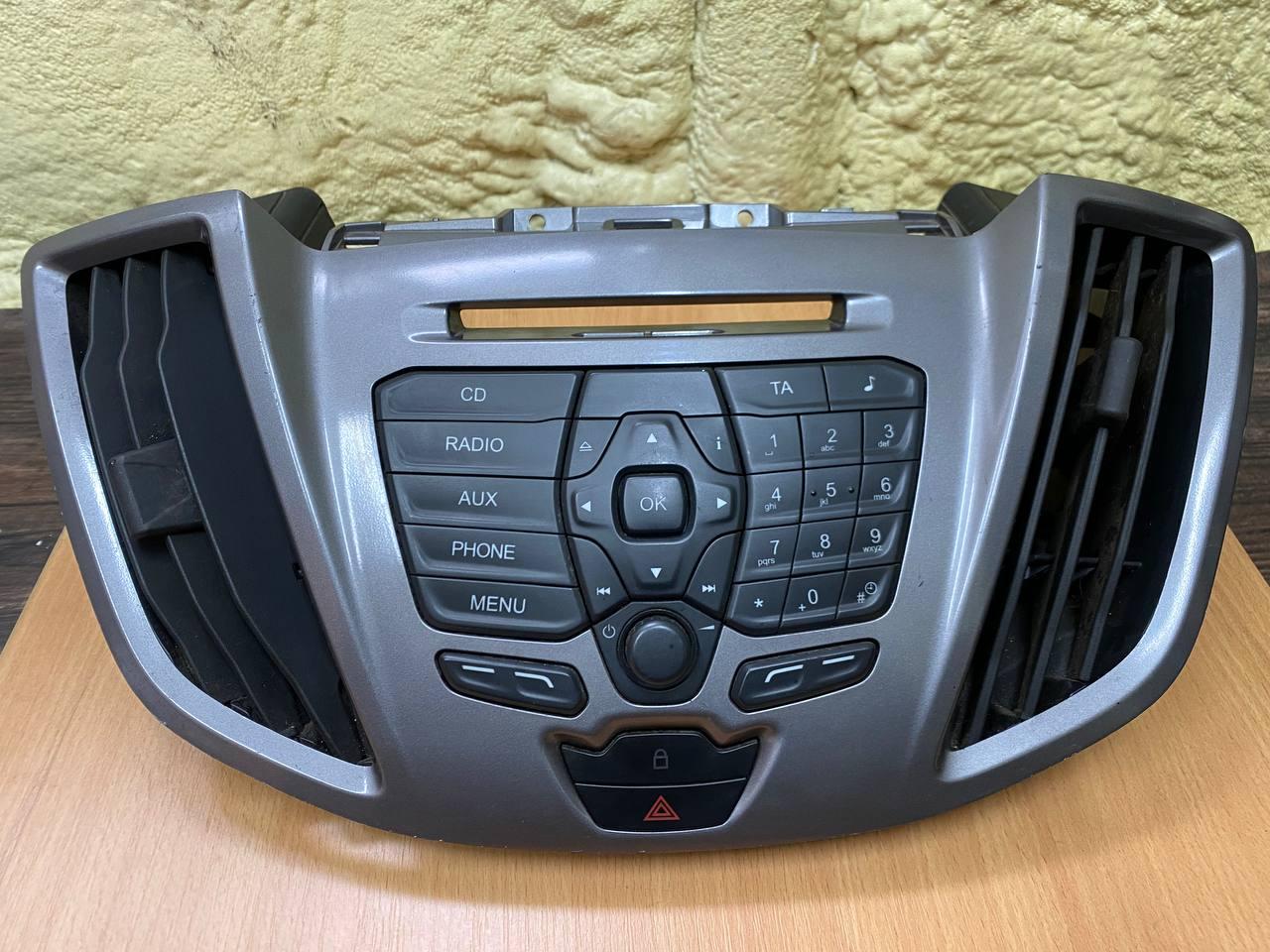 магнитола Ford Transit 8 поколение (2013 - 2018), МКПП, микроавтобус, BK2T-18K811-EC, BK31V018B09BCW, BK31V018B08BCW, BK2T18K811EC - фото №1