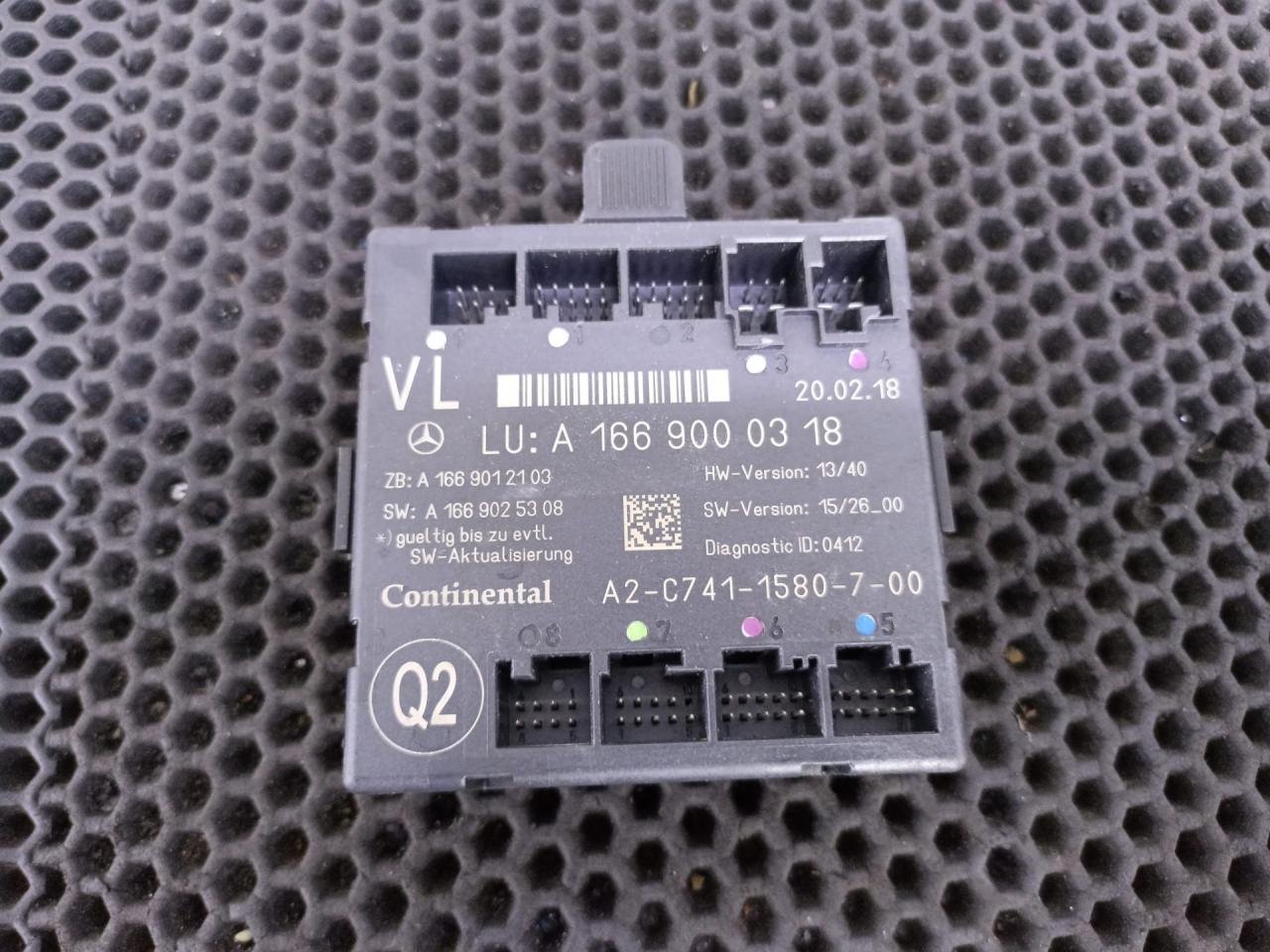 модуль управления двери Mercedes-Benz GLE W166 2018, A1669000318 - фото №1