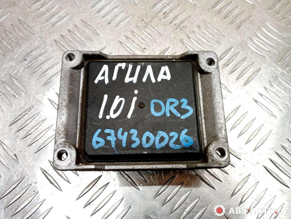 блок управления двигателем Opel Agila 1 поколение (A) 2002, бензин, 0261207422, 24456864, 26SA8093 - фото №1