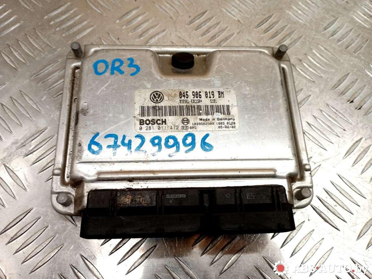 блок управления двигателем Skoda Fabia 1 поколение (6Y) 2002, дизель, 0281011412, 045906019BM - фото №1